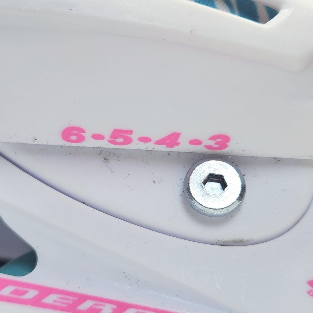 Roller Derby Falcon GTX Girls Adjustable 3-6 White Pink Inline Quad Skates Combo - Picture 14 of 16